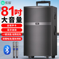 SOAIY/索爱 功放一体机 蓝牙音响 K歌话筒 麦克风
