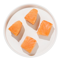 美加佳【无抗认证】法罗  冷冻三文鱼块200g (8枚) 儿童早餐  