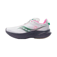Saucony索康尼Kinvara菁华14跑鞋女冬季轻量训练减震跑步运动鞋子 白褐85【绿洲配色】 35.5