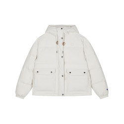 Champion 冠军短款羽绒服女25冬季黑色工装风美式保暖