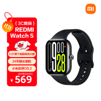 红米 小米（MI）REDMI Watch 5 典雅黑 澎湃OS 2 心率血氧监测 蓝牙通话 红米手表5 智能手表 小米汽车