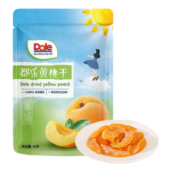 都乐 蜜饯果干45g（苹果/草莓/红杏/黄桃/香蕉片) 都乐黄桃干45g*1袋
