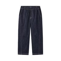 马骑顿（MQD）男童25春学院风休闲百搭长裤中大童牛仔裤 原牛仔色 130