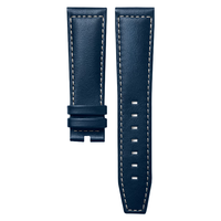 LONGINES 浪琴 先行者系列 男士半哑光蓝色牛皮革表带L682160146