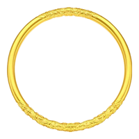 CHOW TAI FOOK/周大福 卷草纹 黄金手镯