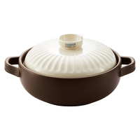 炊大皇陶瓷煲3L砂锅煲汤熬药煮粥焖饭炖锅 养生汤锅大肚煲明火使用 【炖煮通用】 3L