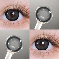 OVOLOOK棕色美瞳日抛10片无锁边大小直径隐形眼镜A 250