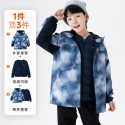 361° 两件套|361童装男童羽绒服三防外套2025冬季新款保暖中大童上衣