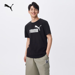 PUMA 宽松简约 短袖T恤