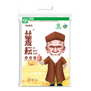 丝麦耘 全麦粉 10斤纯粗粮粉 含麦麸 绿色食品