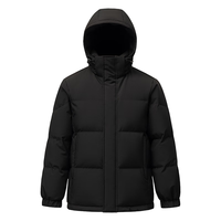 雪中飞羽绒服冬季女装纯色简约高级感高级百搭发热蓄热透气网布羽绒外套 黑色（男女同款） 3XL (185)