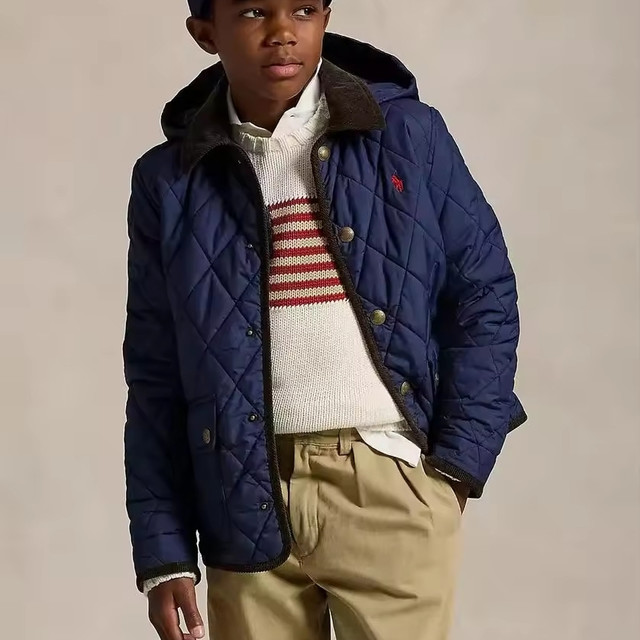 RALPH LAUREN 拉夫劳伦 大童款 连帽谷仓风夹克（可拆卸风帽）