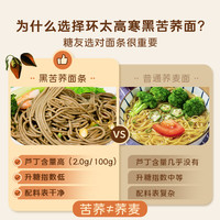环太高寒99%黑苦荞面低脂代餐纯荞麦面条糖友面条全麦粗粮挂面条