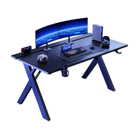 蔓斯菲尔（MSFE）电竞桌台式电脑桌X影系列二段式双人书桌办公学习ENF级实木生态板