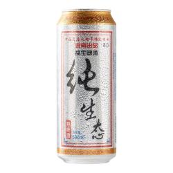 益生 纯生态 生态啤酒  1x9x500ml 包装 500ml