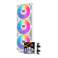 曜越 钢影 冰霜360 一体式CPU水冷散热器 白色（4寸全面屏/ARGB风扇/360冷排/多平台）