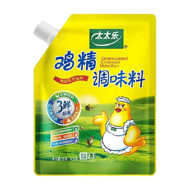 太太乐 加嘴三鲜鸡精调味料 408g 包装