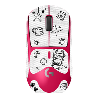  logitech/罗技 轻量化 无线游戏鼠标+防滑贴  GPW3代粉