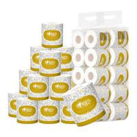 心相印卷纸卫生纸厕纸金装商务宾馆酒店有芯卷筒厕纸巾家用 3层 90g/卷*20卷