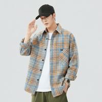 马克华菲 青少年格子衬衫 潮流外套