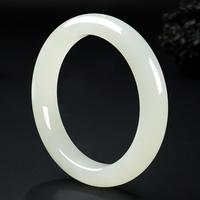 印象眸 IMPRESSION EYES 和田玉手镯女款白玉镯子平安镯送女友送妈妈节日礼物优选级