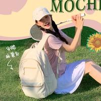 安踏 麻薯包大容量简约青少年帆布轻便运动背包