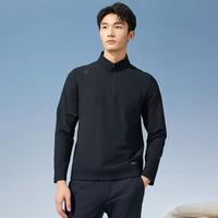 Rapido 雳霹道男士磨毛半拉链POLO衫宽松上衣