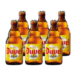 督威 666啤酒330ml*6瓶 比利时黄金艾尔原瓶进口精酿整箱高端送礼