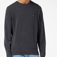 TOMMY HILFIGER 美国汤米秋冬新款男士V领针织衫时尚休闲百搭保暖毛衣