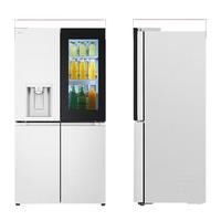 LG F664MEH95D 全景透视窗十字四门冰箱 640L 白色