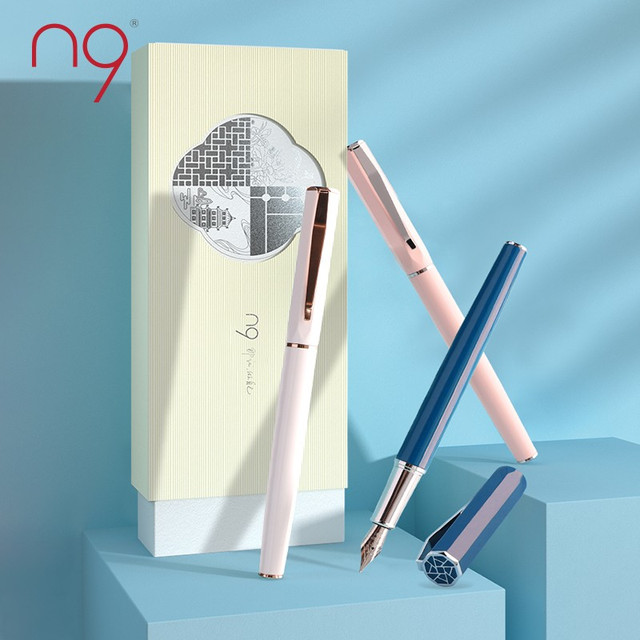 n9 钢笔 一窗系列 青夏-深蓝 EF尖 单支装