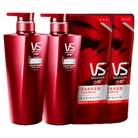VS 沙宣 水润去屑洗发露 500ml*2+补充装200ml*2