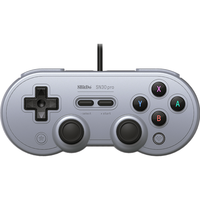 8BITDO 八位堂 SN30 Pro 有线游戏手柄 浅灰色