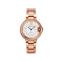 卡地亚(Cartier)蓝气球系列自动机械女表银白盘钢带36mmWJBB0083