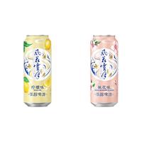 Carlsberg/嘉士伯 桃花/柠檬味 低醇啤酒  1x2x500ml 听装 500ml