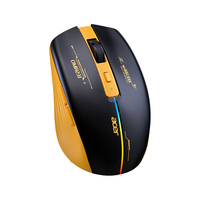 狼界 可充电蓝牙无线鼠标超薄静音双模办公适用于惠普华硕DELL笔记本电脑ipad 磨砂黑无线2.4G（P-M1）