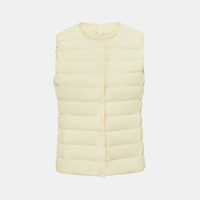 雪中飞2025冬男女可变圆领羽绒背心马甲百搭叠穿舒适保暖 黎蔓卡其|7202 165