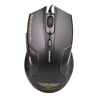 NEWMEN 新贵 猎鲨豹 N5000 有线鼠标 4200DPI RGB 黑色