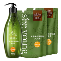 控油去屑洗发水无患子清爽蓬松生姜防脱洗头膏男女士无硅油洗发露 控油蓬松洗发水 共700g 控油蓬松洗发水300g