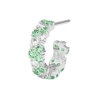 APM Monaco淡绿色水滴圈形耳环耳钉小号耳饰简约