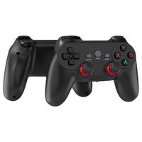 AIRWORLD2.4G双打无线游戏手柄 USB接收器一拖二双人手柄 兼容TV电视电脑 双黑色