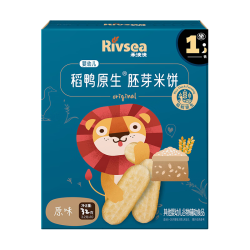 禾泱泱 婴幼儿零食胚芽米饼稻鸭原生原味32g强化钙铁锌宝宝零食锻炼抓握