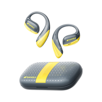 山水（SANSUI）【重磅丨三大升级】T19蓝牙耳机挂耳式骨传导概念不入耳开放式无线降噪运动耳机排行前十 灰黄 【灰黄色】重磅丨三大升级