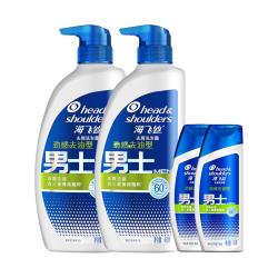 海飞丝 男士专用去屑洗发水劲感去油洗发露洗头膏官方正品旗舰店