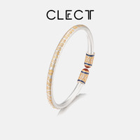 CLECT 百福足银手镯 女新中式国潮风银镯子 优雅感轻奢首饰 生日礼物送女友