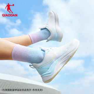 乔丹 驰风2.0 舒适缓震 乔丹白/天际蓝 37码 女跑鞋