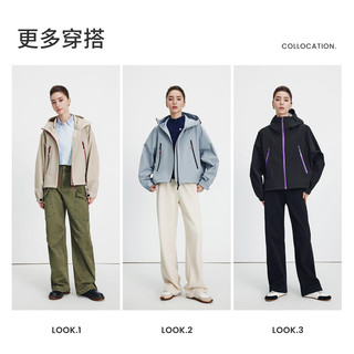 Navigare意大利小帆船宽松连帽短外套女士秋季休闲户外夹克衫 S