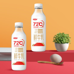 三元 72°C 鲜牛乳 900ml