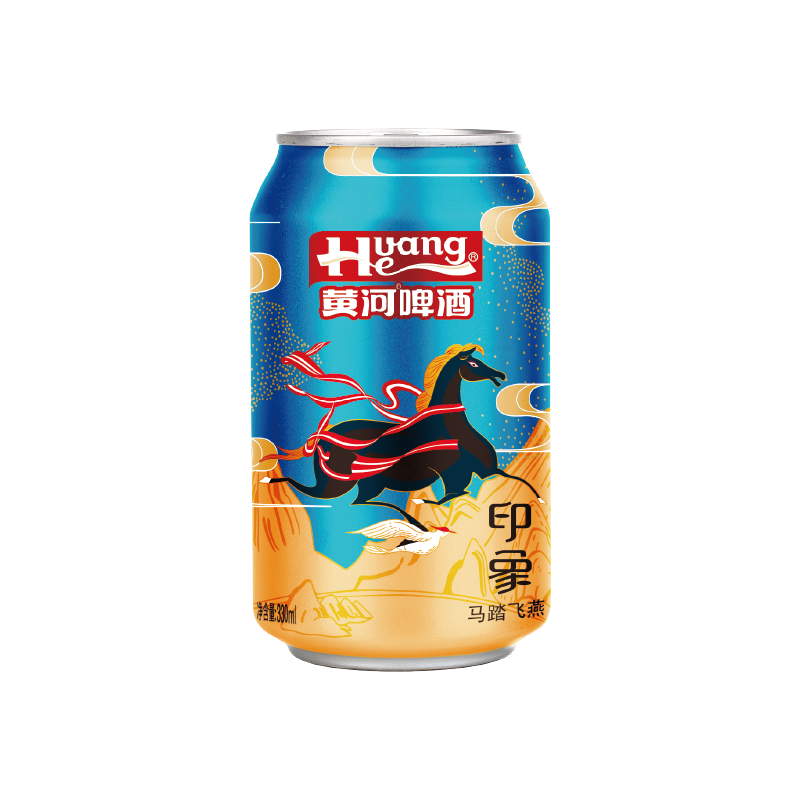 HuangHe 黄河啤酒 印象啤酒 330ml*12听