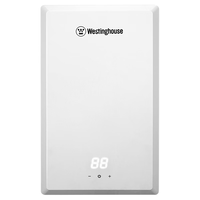 西屋（Westinghouse）即热式电热水器 过水热智能恒温速热扁桶无内胆免储水淋浴洗澡机白 8500W 【免储水】白色超薄